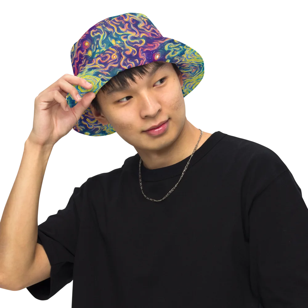 Dreamfire Current on Reversible Bucket Hat — Front Inside