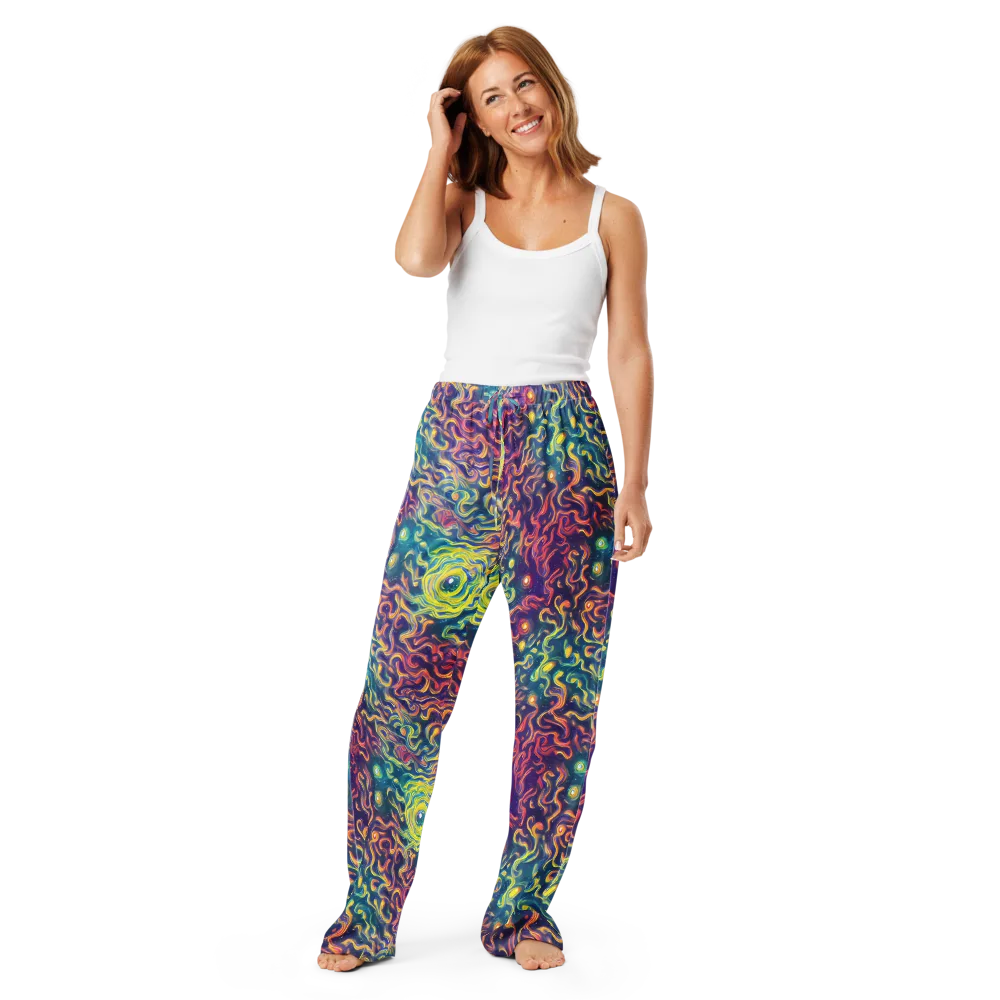 Dreamfire Current on Women's Pajama Pants — Front