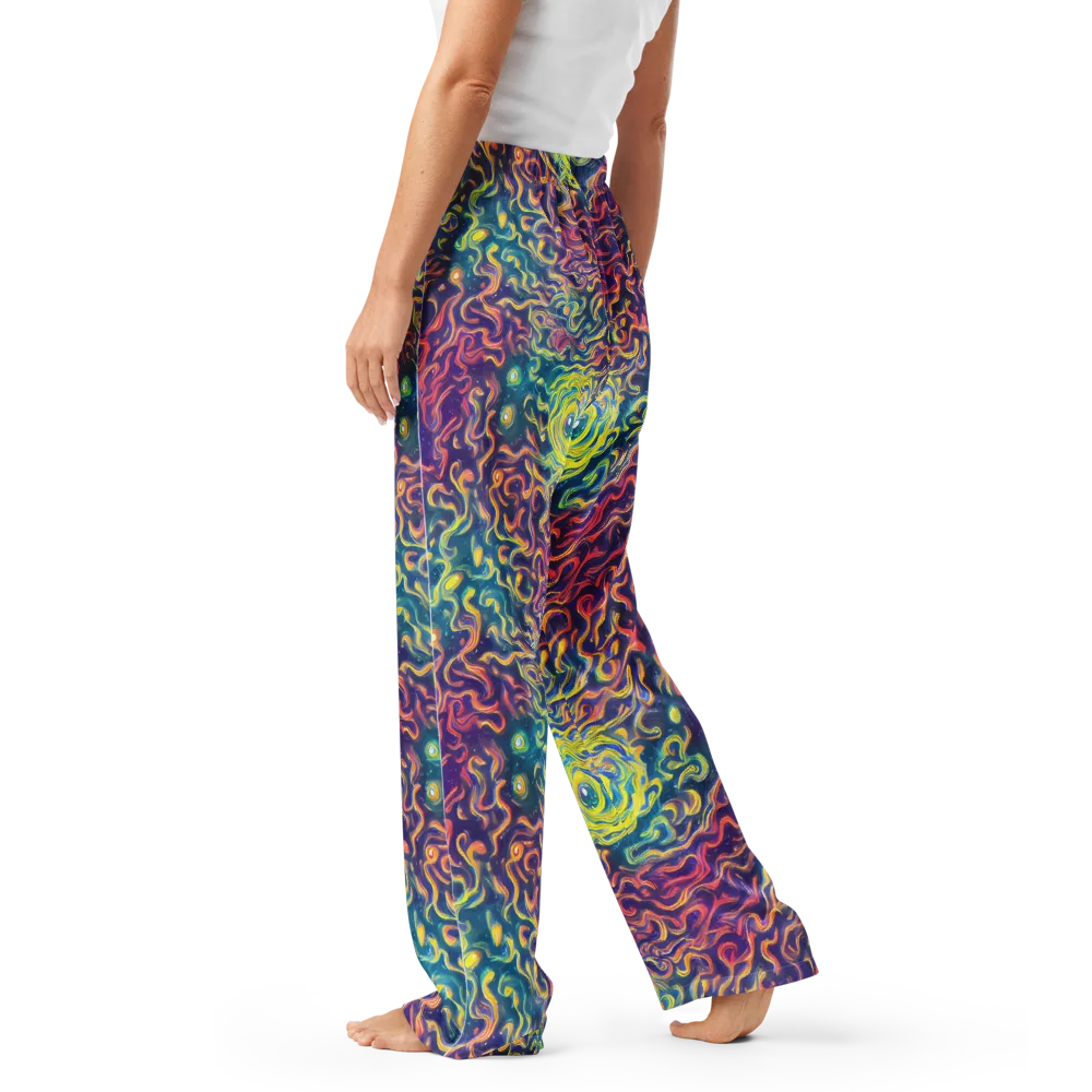 Dreamfire Current on Women's Pajama Pants — Left