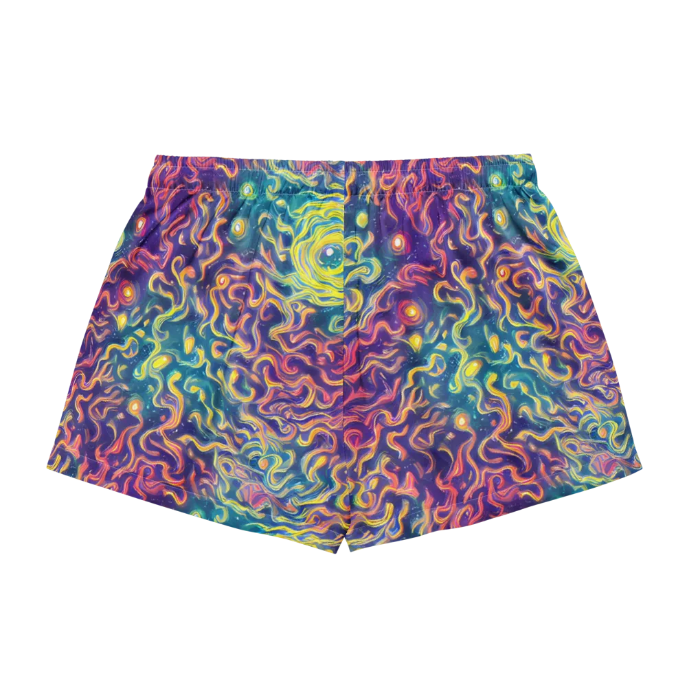 Dreamfire Current on Women's Pajama Shorts — Back