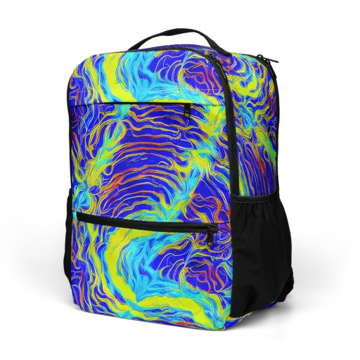 Sapphire Vortex on a Utility Backpack
