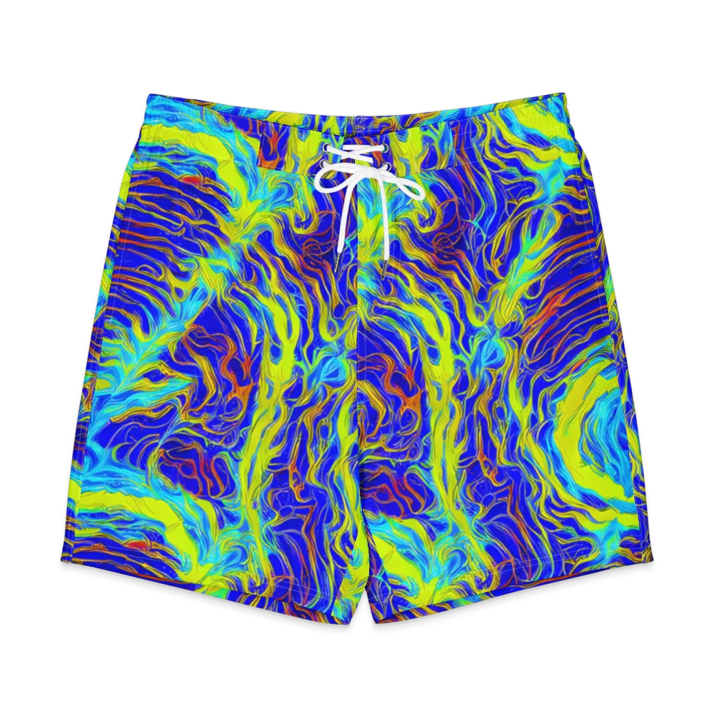Sapphire Vortex on Men's Board Shorts — Front
