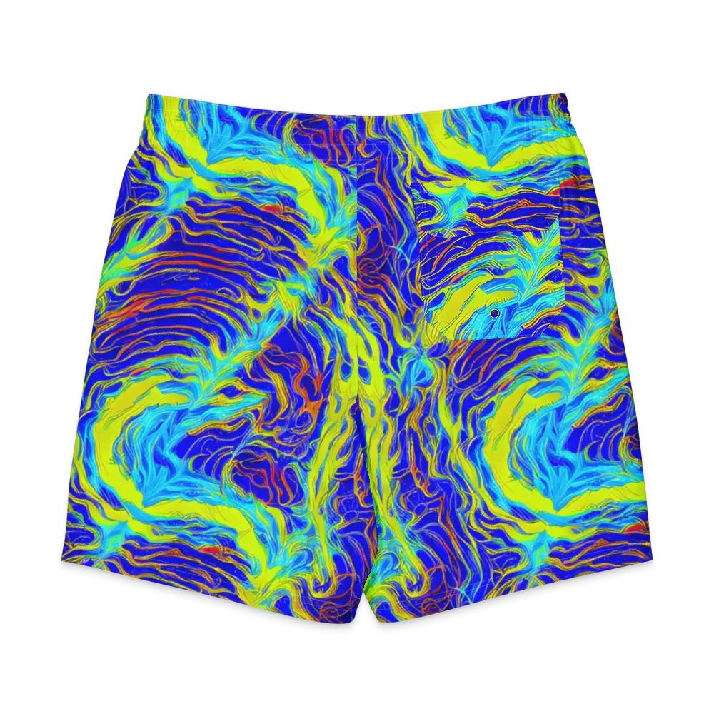 Sapphire Vortex on Men's Board Shorts — Back