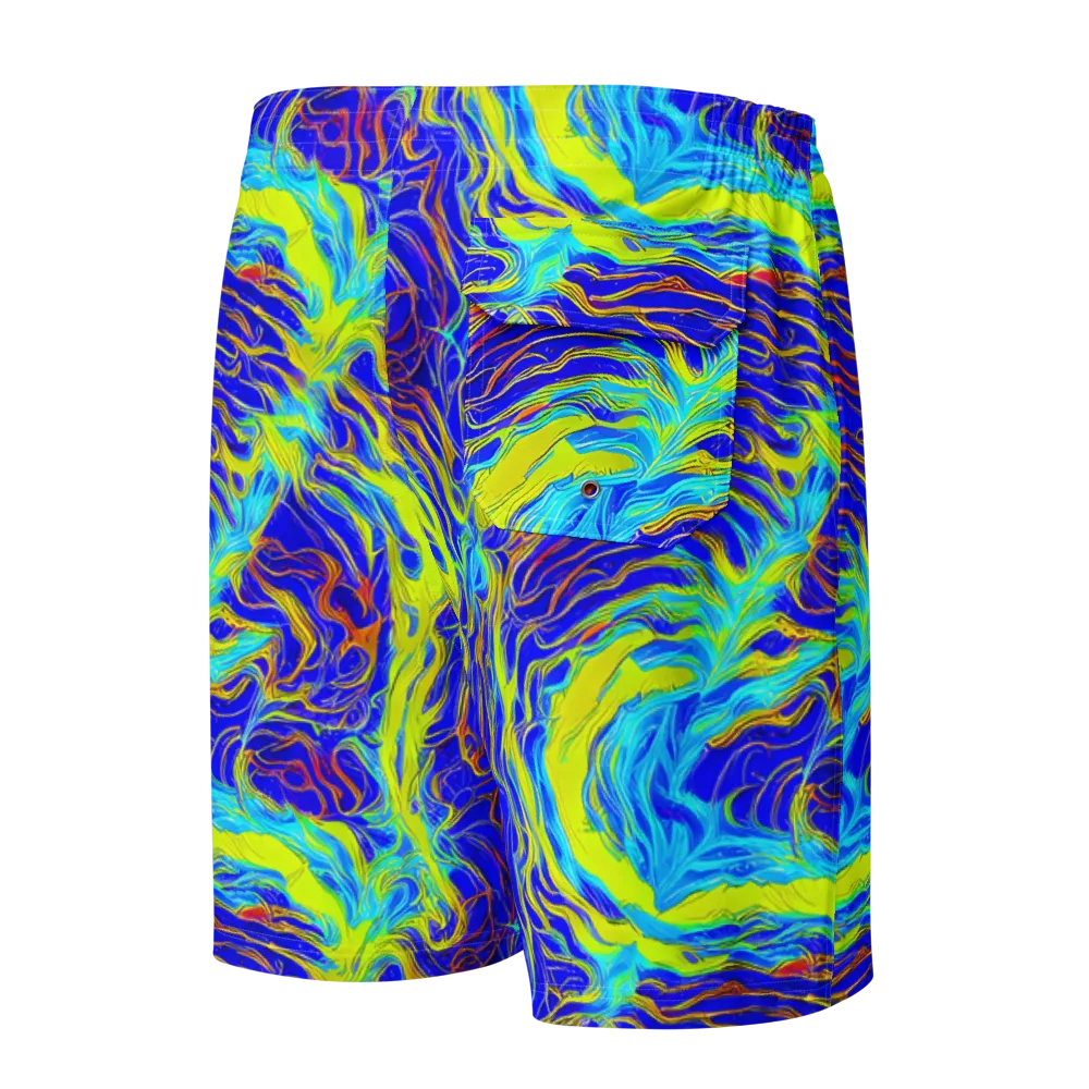 Sapphire Vortex on Men's Board Shorts — Back