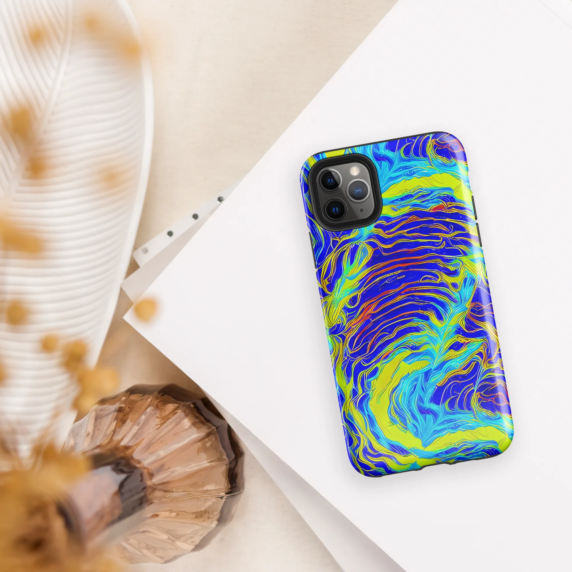 Sapphire Vortex on Tough Case for iPhone® — Front