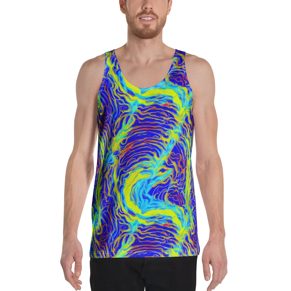 Sapphire Vortex on Men's Tank Top — Front
