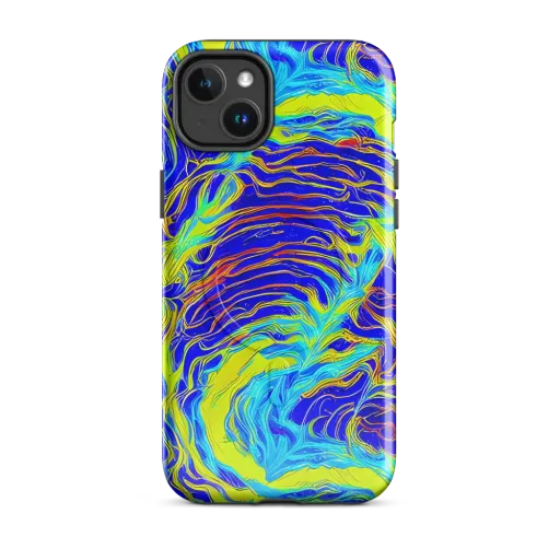 Sapphire Vortex on a MagSafe Tough Case for iPhone®