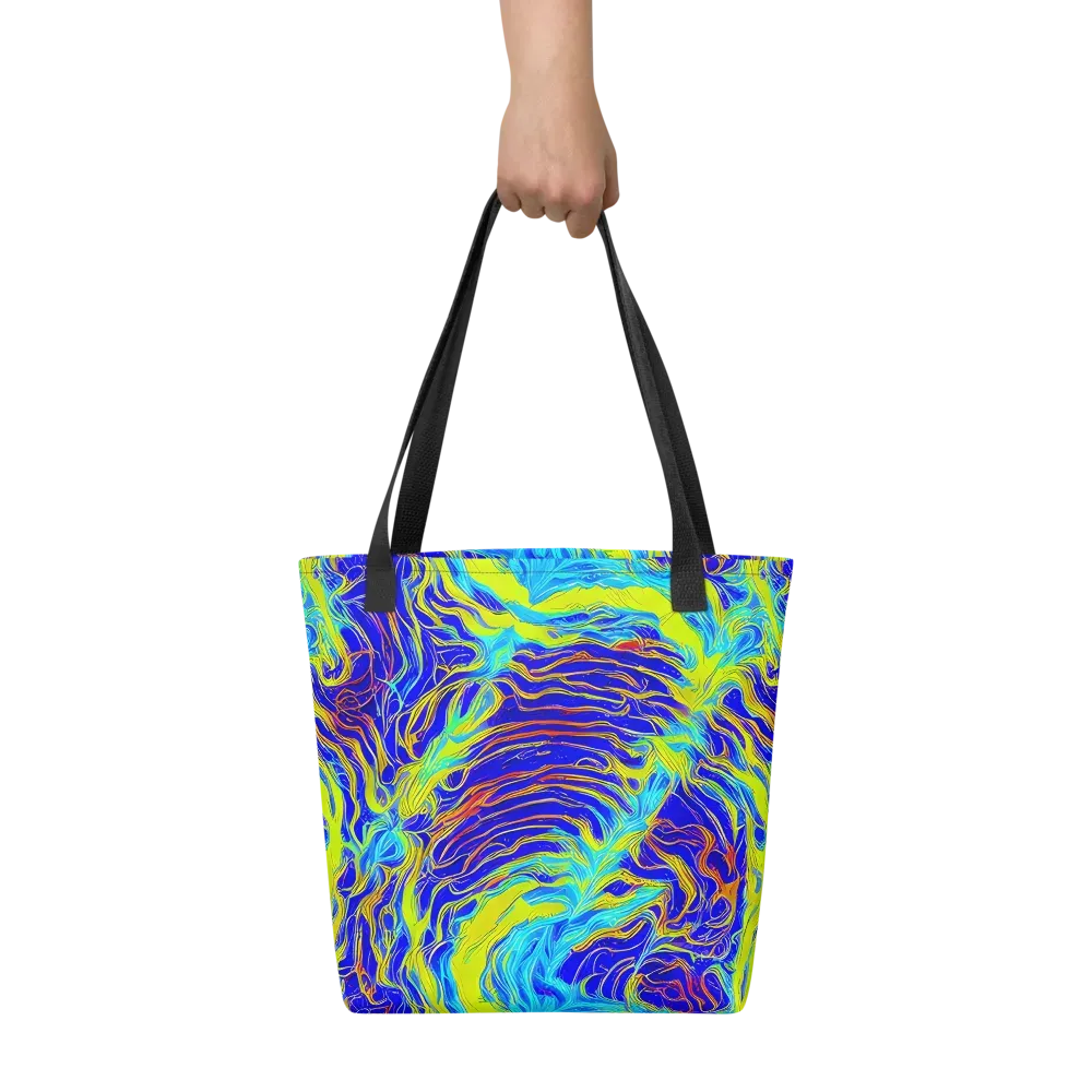 Sapphire Vortex on Tote Bag — Front