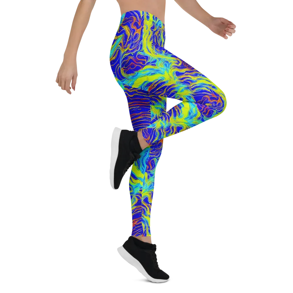 Sapphire Vortex on Leggings — Right