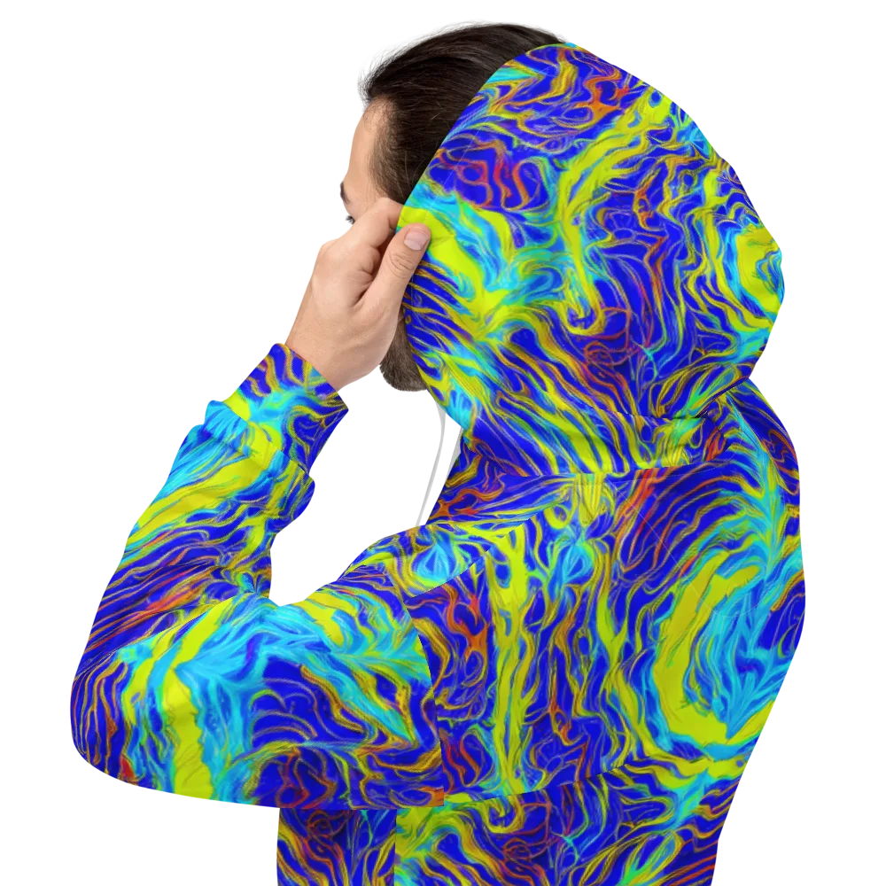 Sapphire Vortex on Hoodie — Back