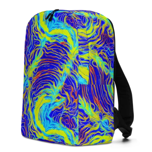 Sapphire Vortex on a Minimalist Backpack
