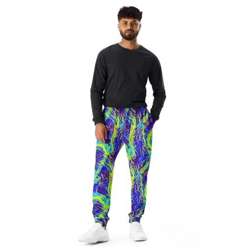 Sapphire Vortex on a Men's Joggers