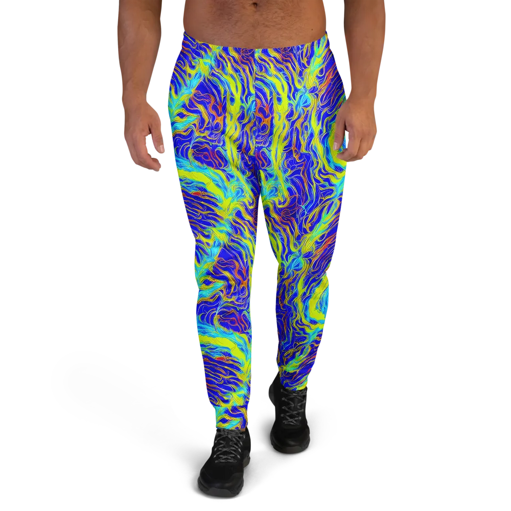 Sapphire Vortex on Men's Joggers — Front