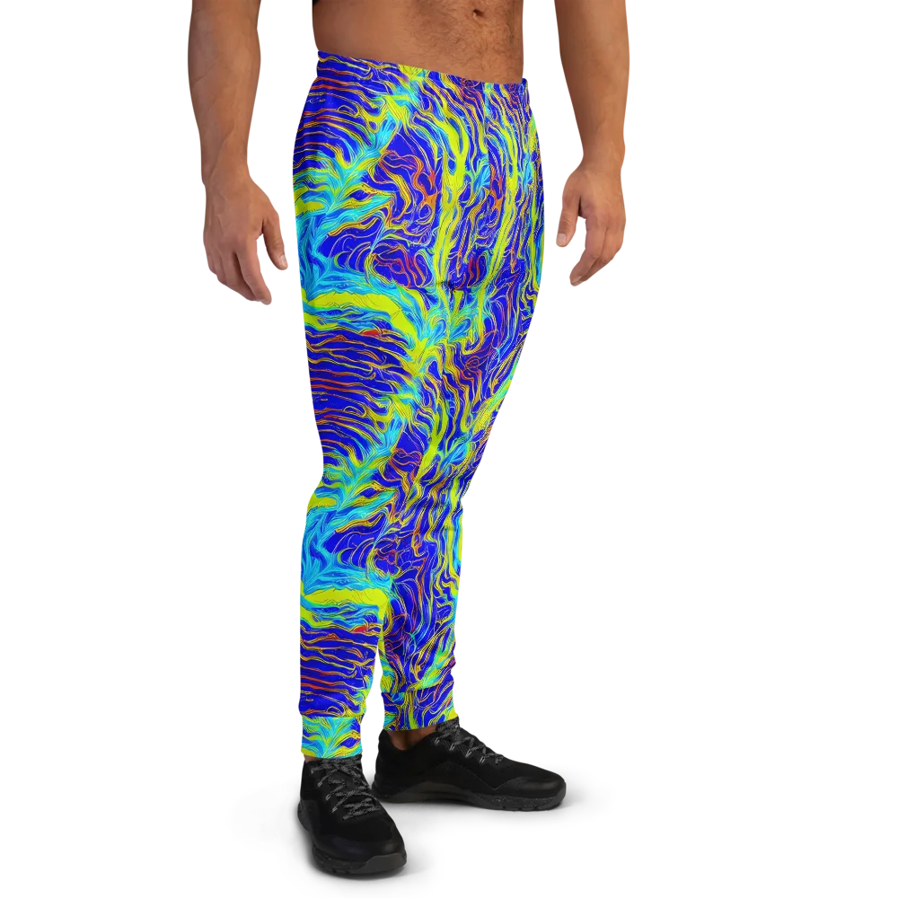 Sapphire Vortex on Men's Joggers — Right