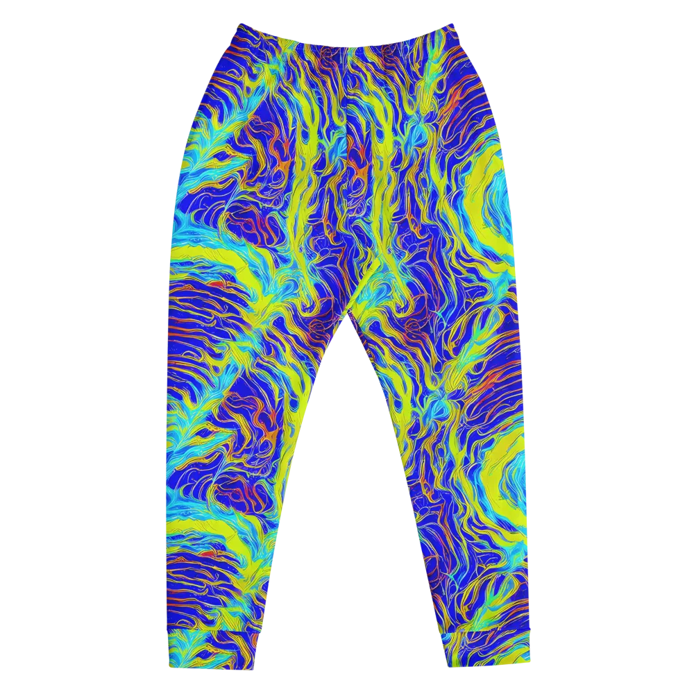 Sapphire Vortex on Men's Joggers — Front
