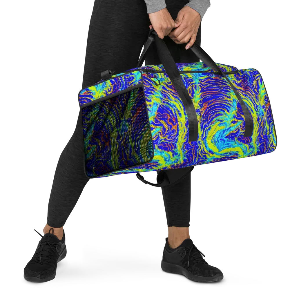 Sapphire Vortex on Duffle Bag — Right Front
