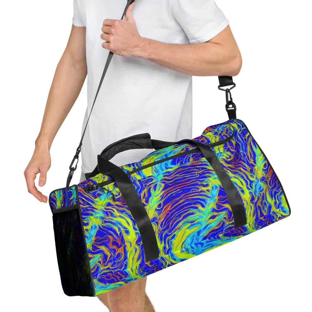 Sapphire Vortex on Duffle Bag — Right Front