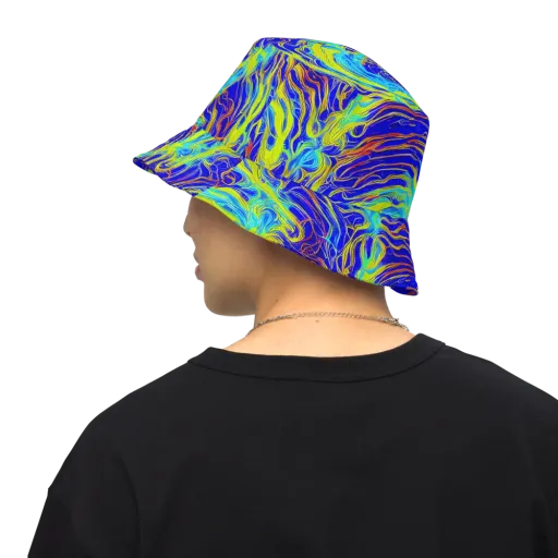 Sapphire Vortex on a Reversible Bucket Hat