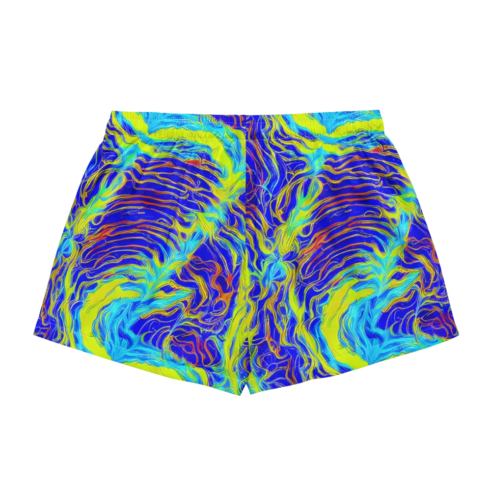 Sapphire Vortex on Women's Pajama Shorts — Back