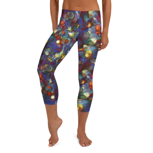 Indigo Ecstasy on a Capri Leggings