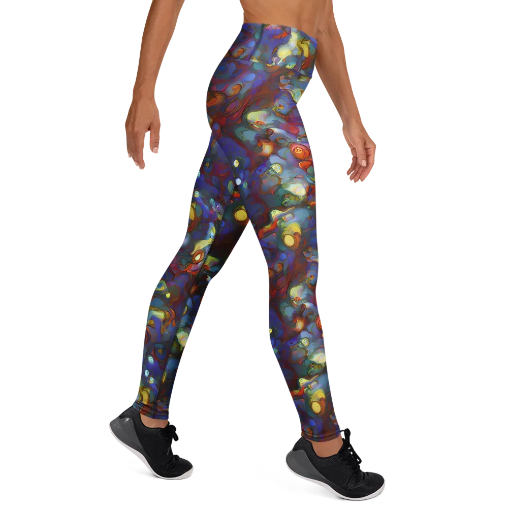 Indigo Ecstasy on Yoga Leggings — Right