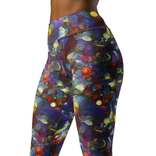 Indigo Ecstasy on a Yoga Leggings