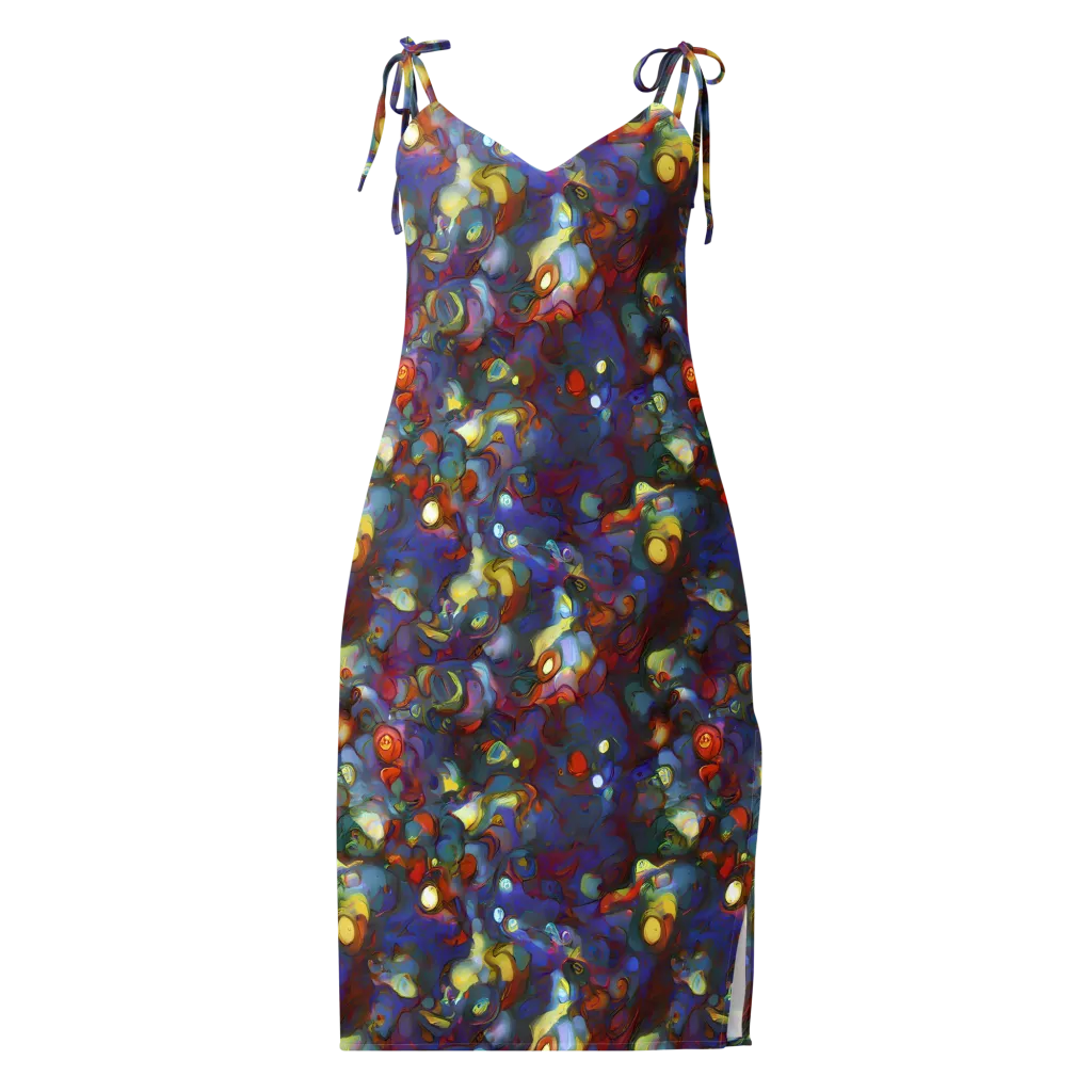 Indigo Ecstasy on Slip Dress — Front