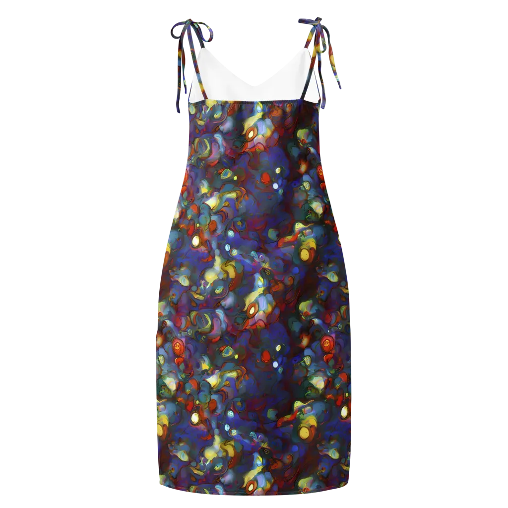 Indigo Ecstasy on Slip Dress — Back