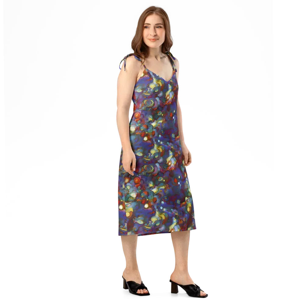 Indigo Ecstasy on Slip Dress — Right Front