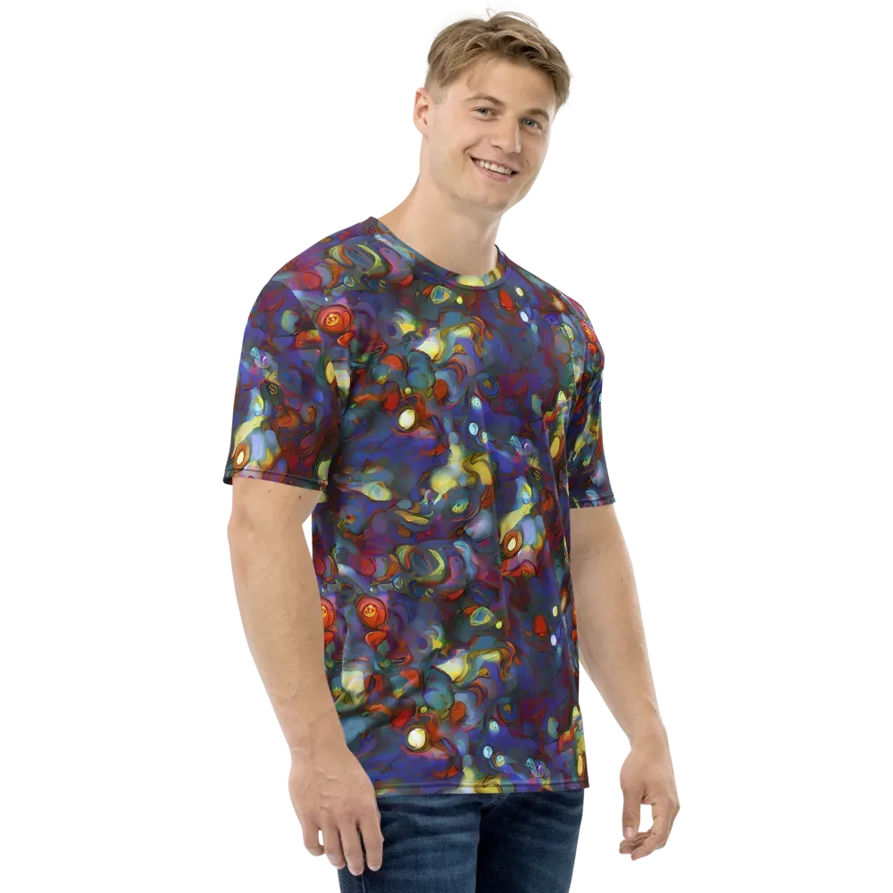 Indigo Ecstasy on Men's Crew Neck T-Shirt — Right