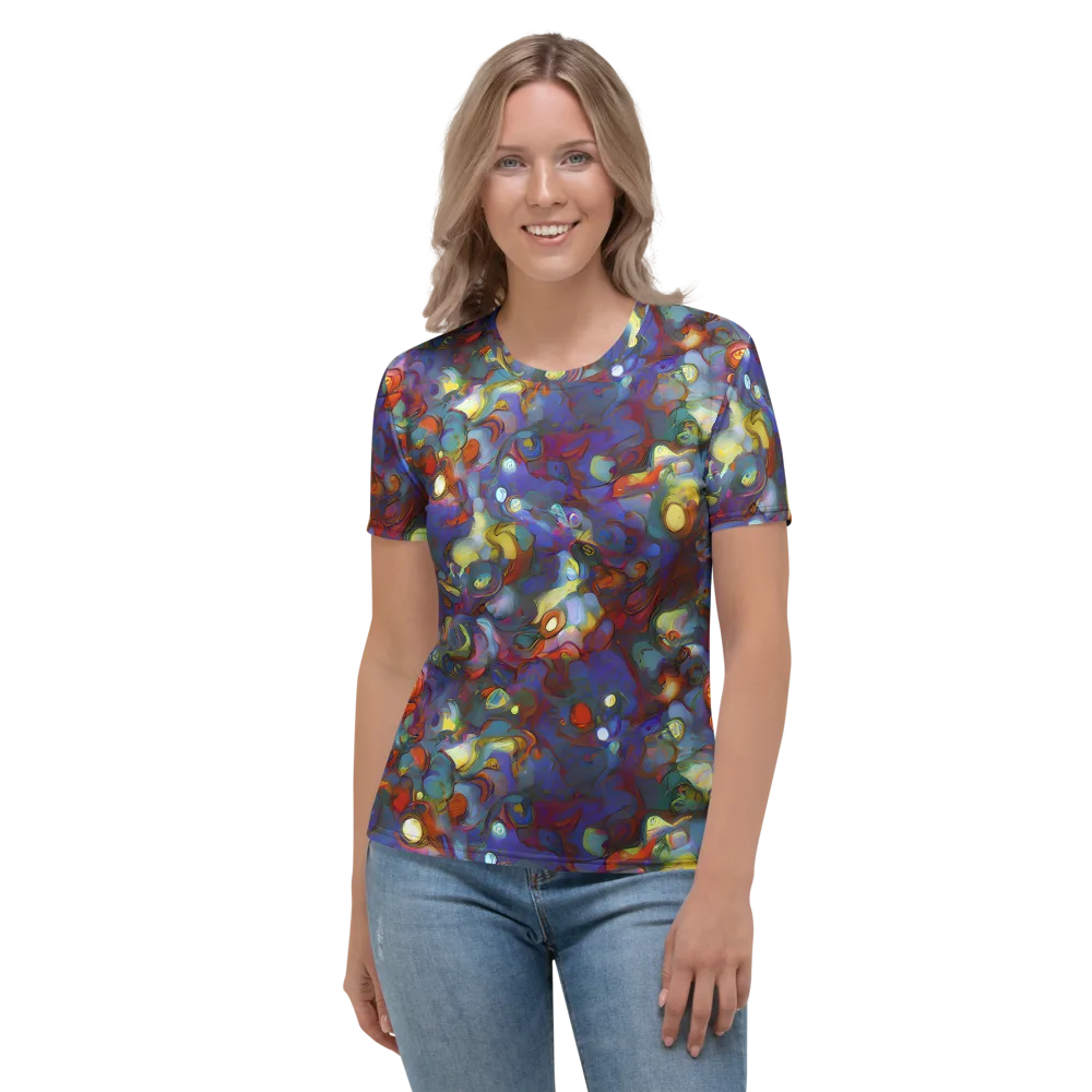Indigo Ecstasy on Women's Crew Neck T-Shirt — Front
