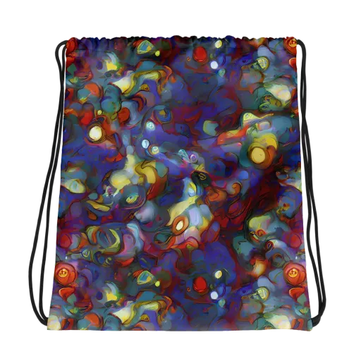 Indigo Ecstasy on a Drawstring Bag