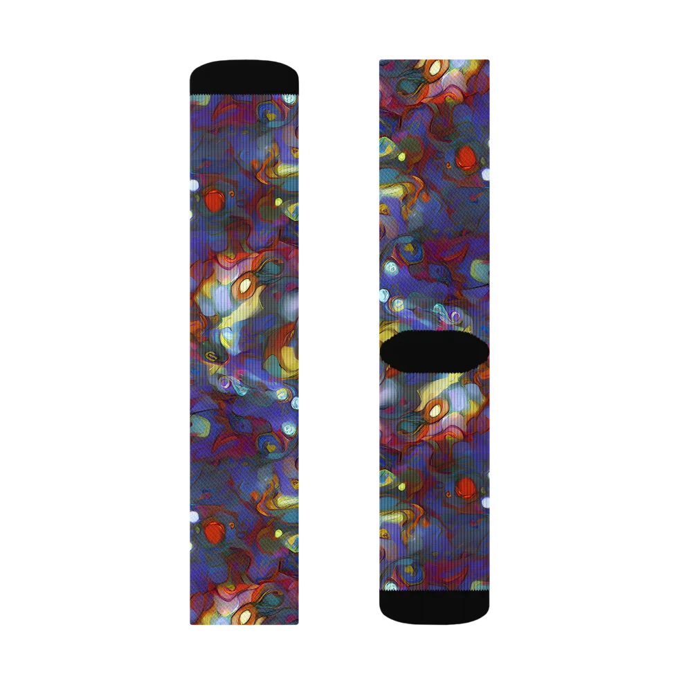 Indigo Ecstasy on Socks — Left Sock