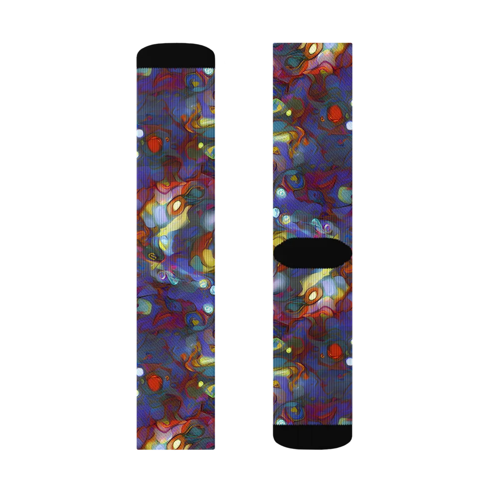 Indigo Ecstasy on Socks — Right Sock