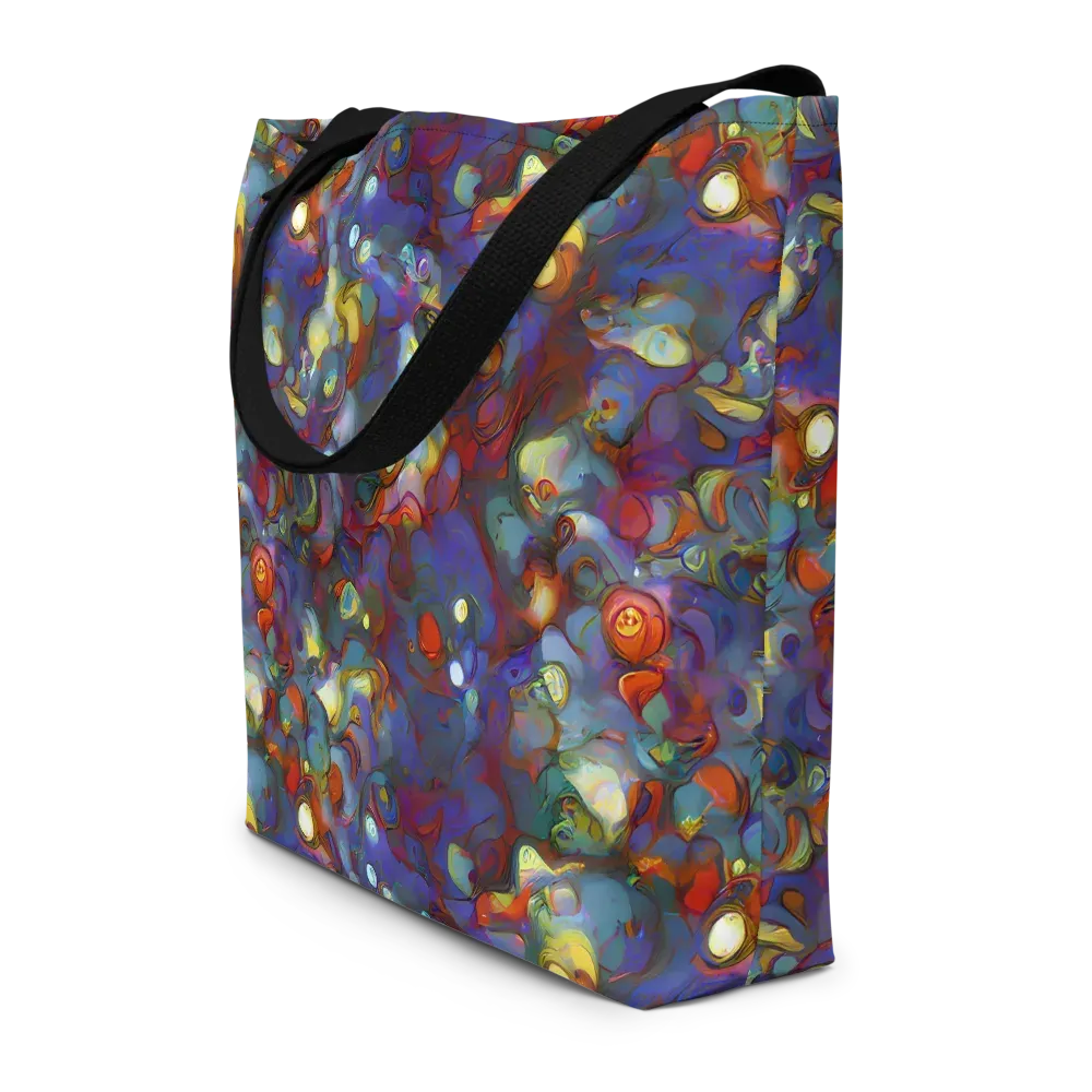 Indigo Ecstasy on Large Tote Bag W/ Pocket — Front
