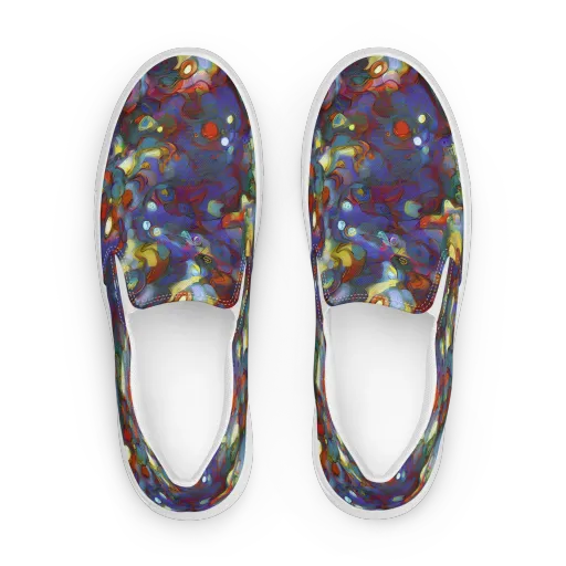 Indigo Ecstasy on a Women's Slip-On Canvas Shoes