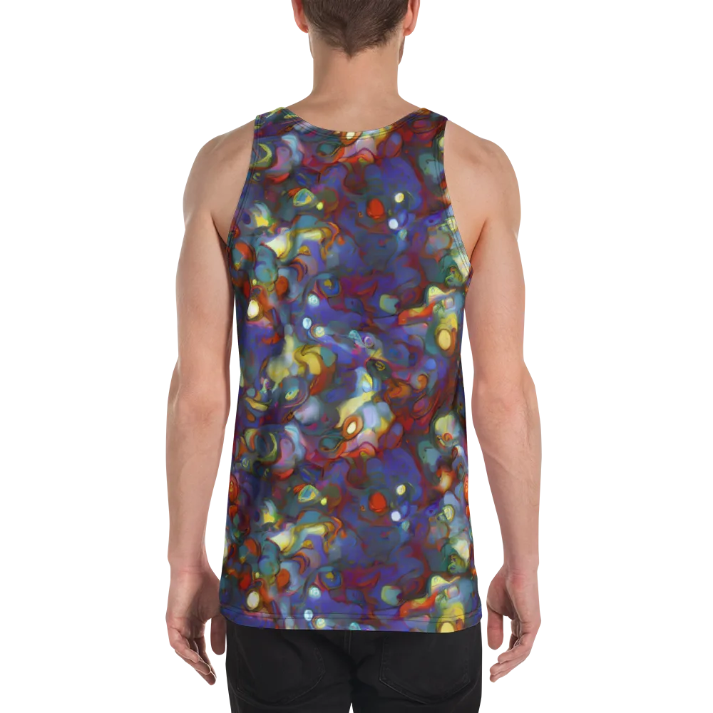 Indigo Ecstasy on Men's Tank Top — Back