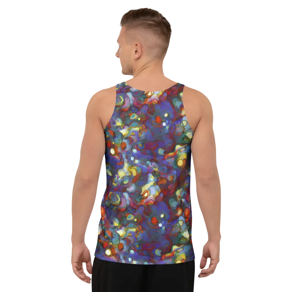 Indigo Ecstasy on Men's Tank Top — Back