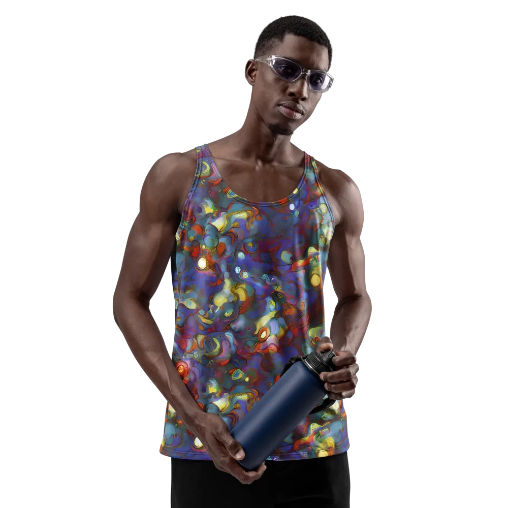 Indigo Ecstasy on Men's Tank Top — Front