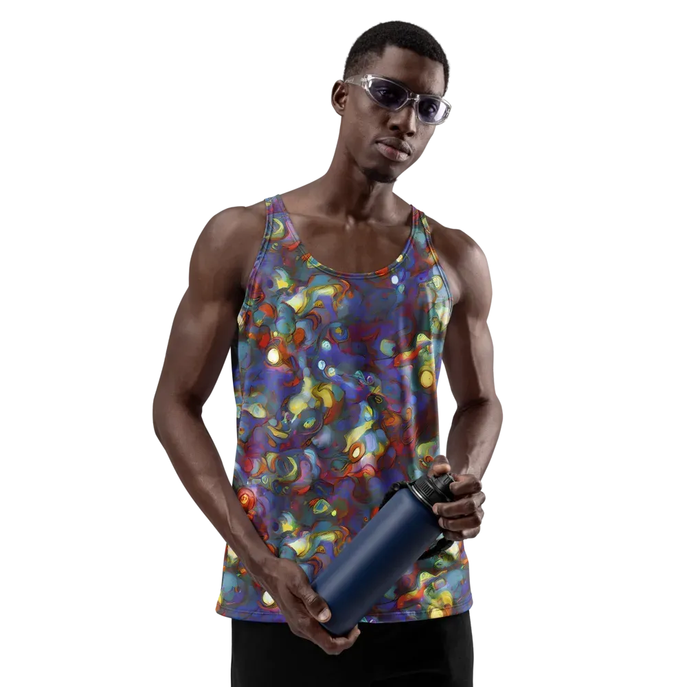 Indigo Ecstasy on Men's Tank Top — Front
