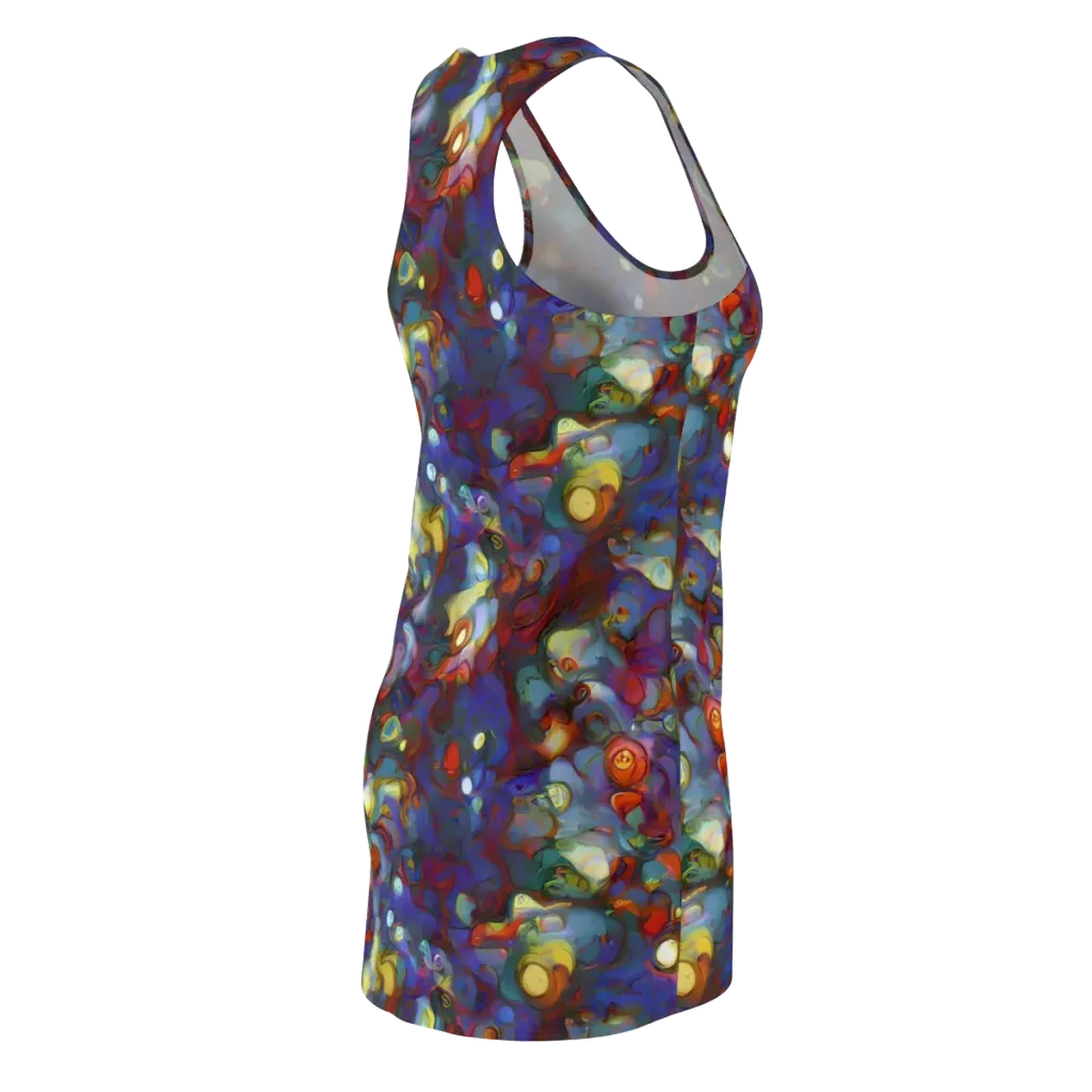 Indigo Ecstasy on Racerback Dress — Back Side