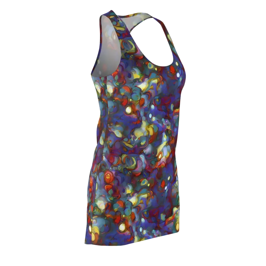 Indigo Ecstasy on Racerback Dress — Front Side