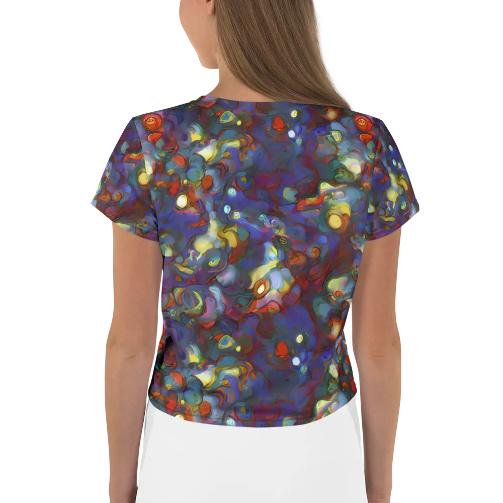 Indigo Ecstasy on Crop Tee — Back