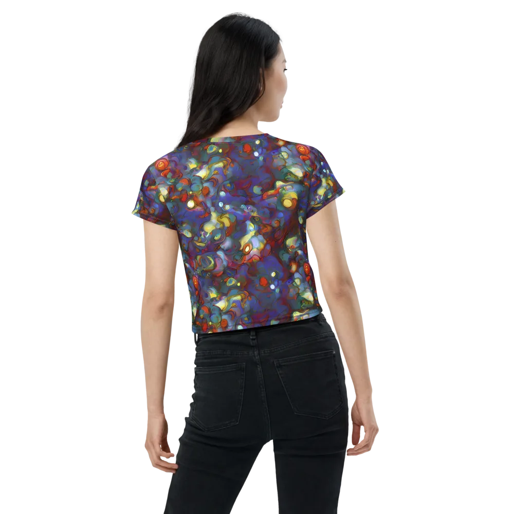 Indigo Ecstasy on Crop Tee — Back