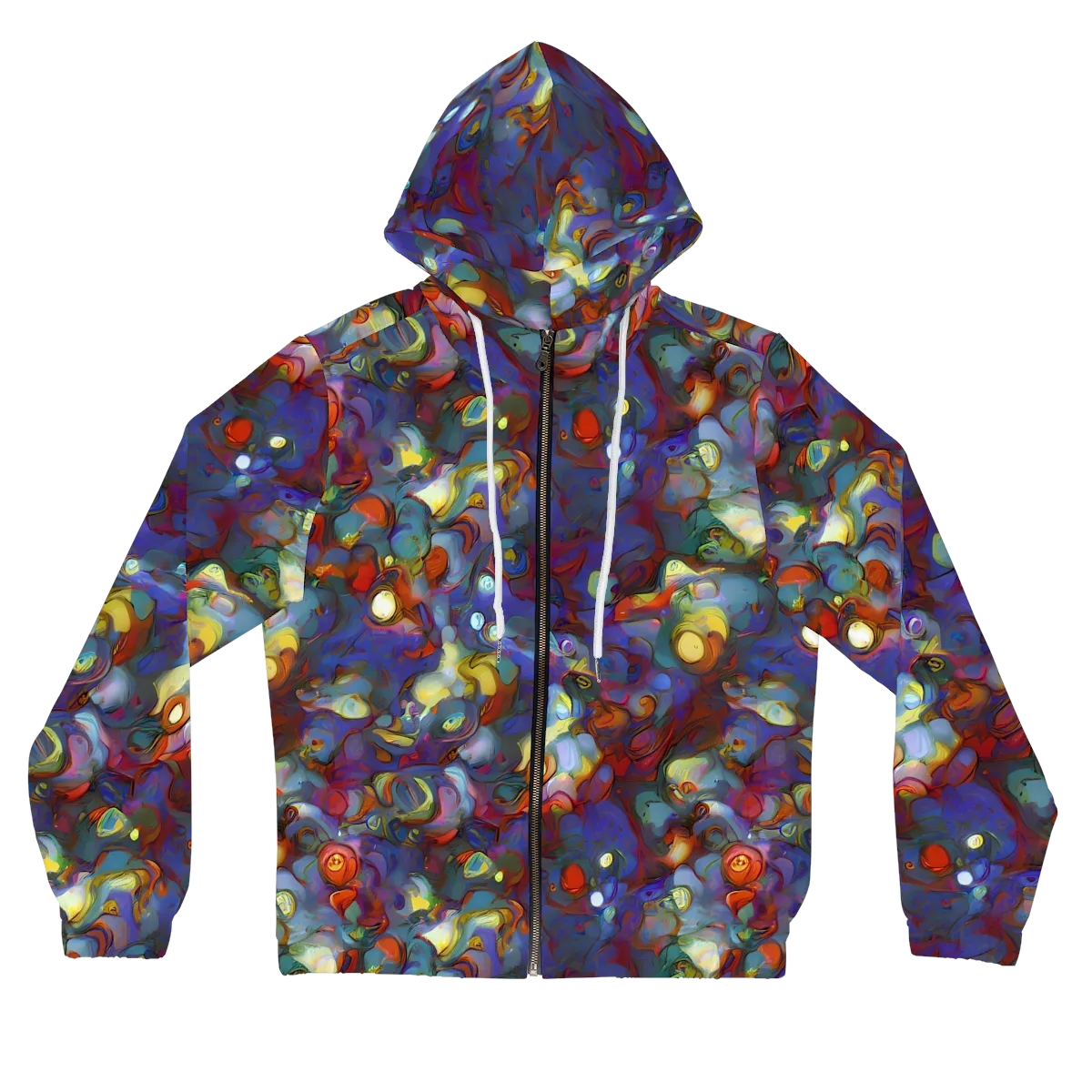 Indigo Ecstasy on Women's Full-Zip Hoodie — Front
