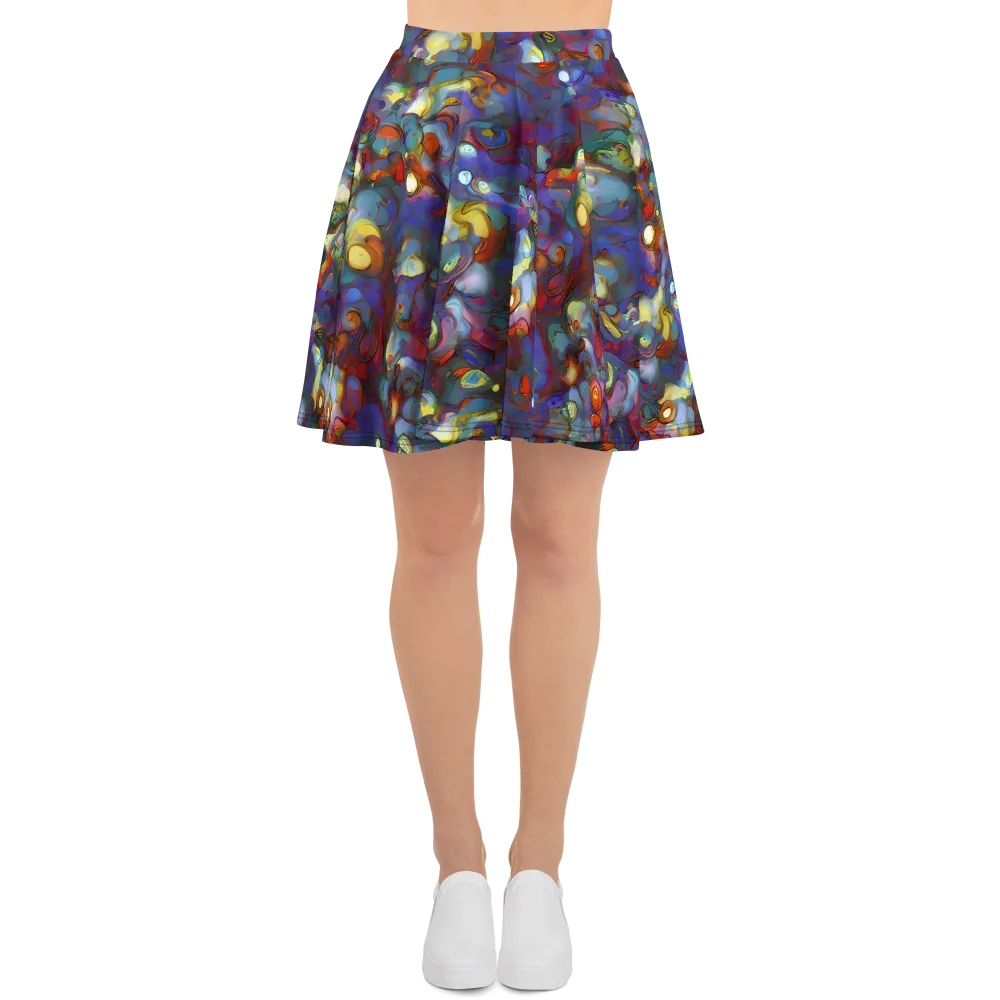 Indigo Ecstasy on Skater Skirt — Front