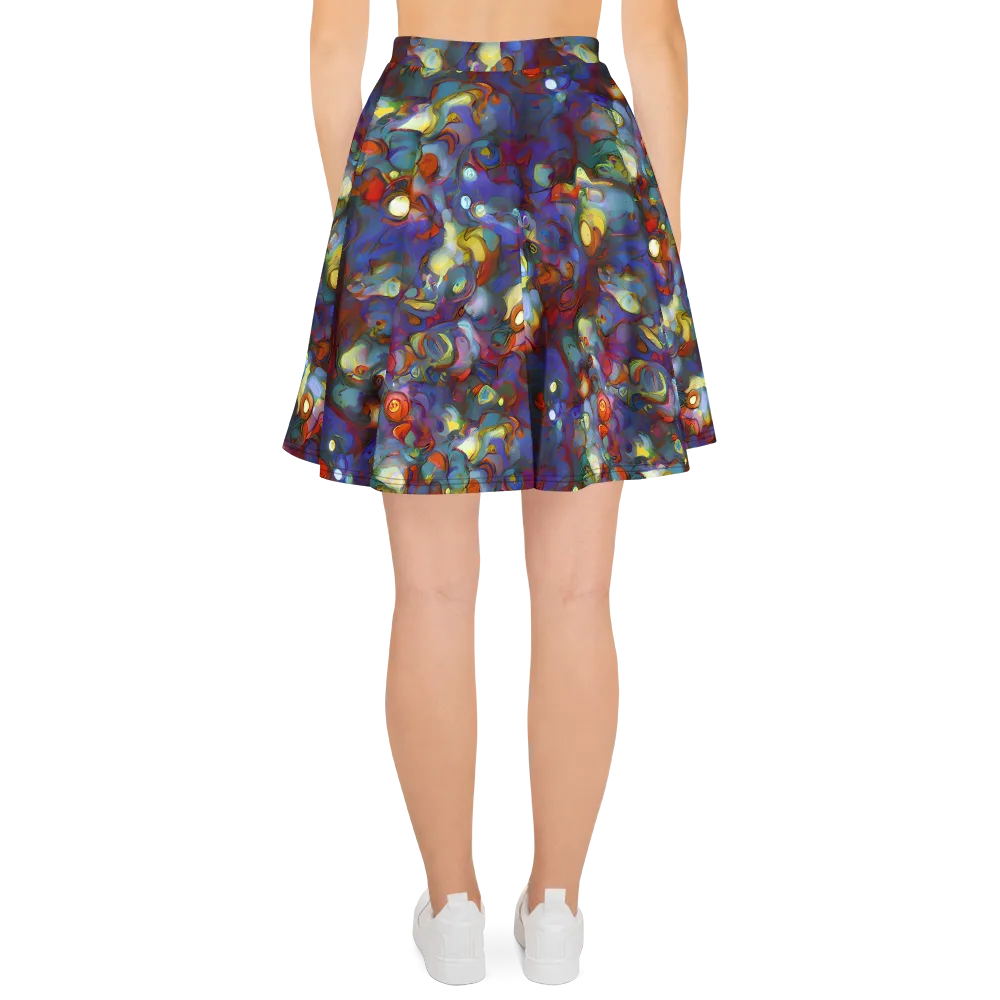 Indigo Ecstasy on Skater Skirt — Back
