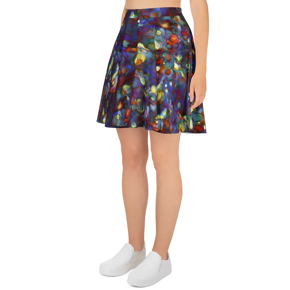 Indigo Ecstasy on Skater Skirt — Left