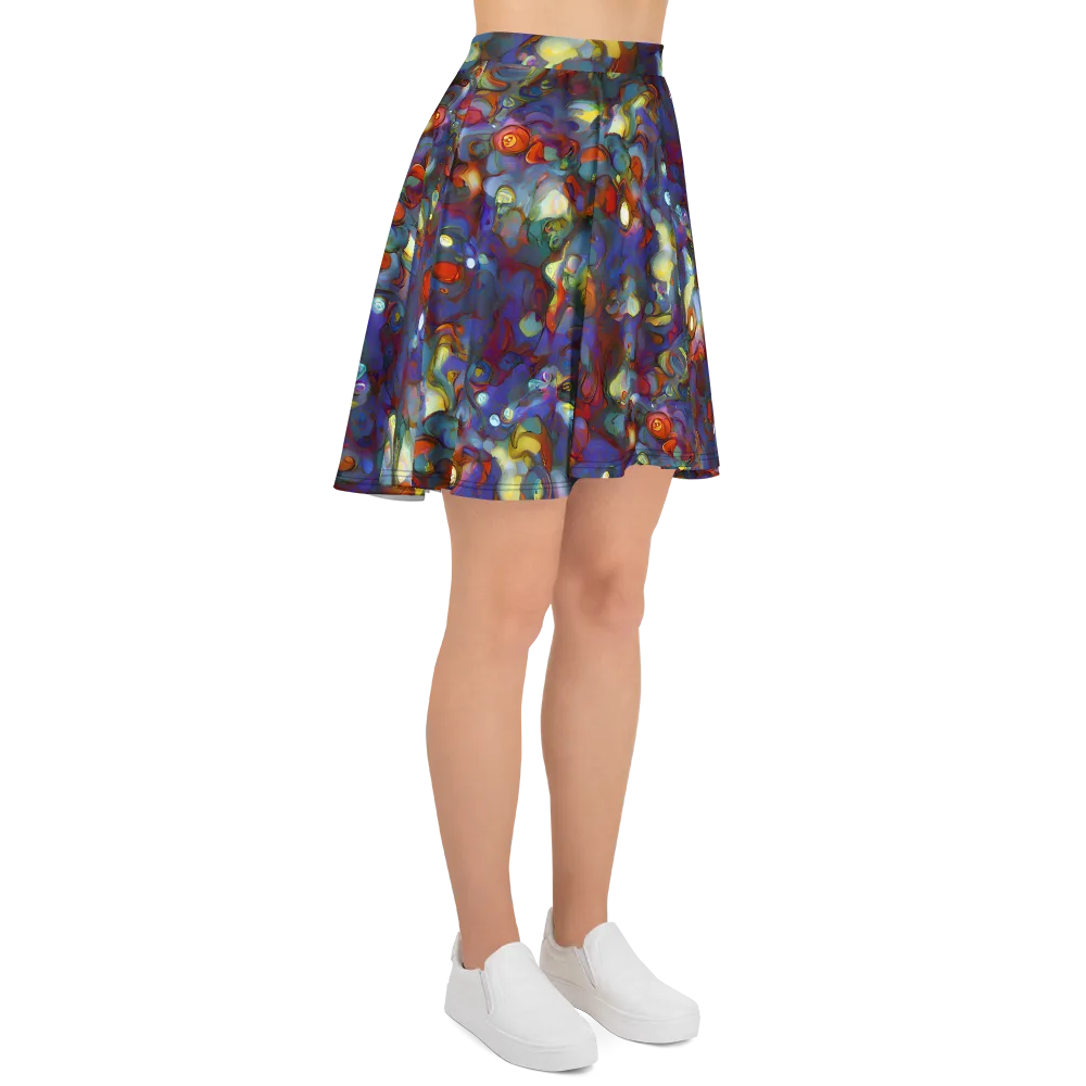 Indigo Ecstasy on Skater Skirt — Right