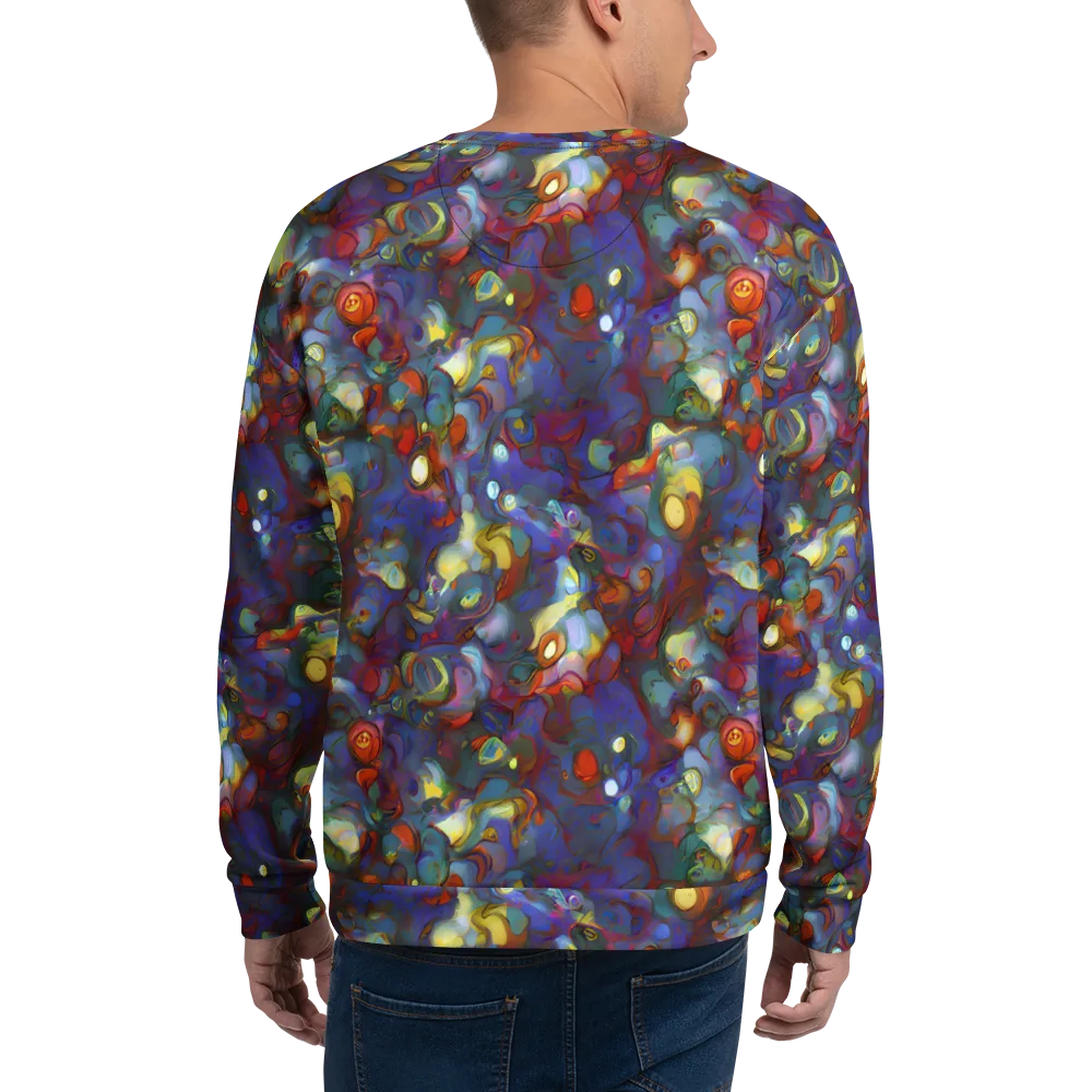 Indigo Ecstasy on Sweatshirt — Back